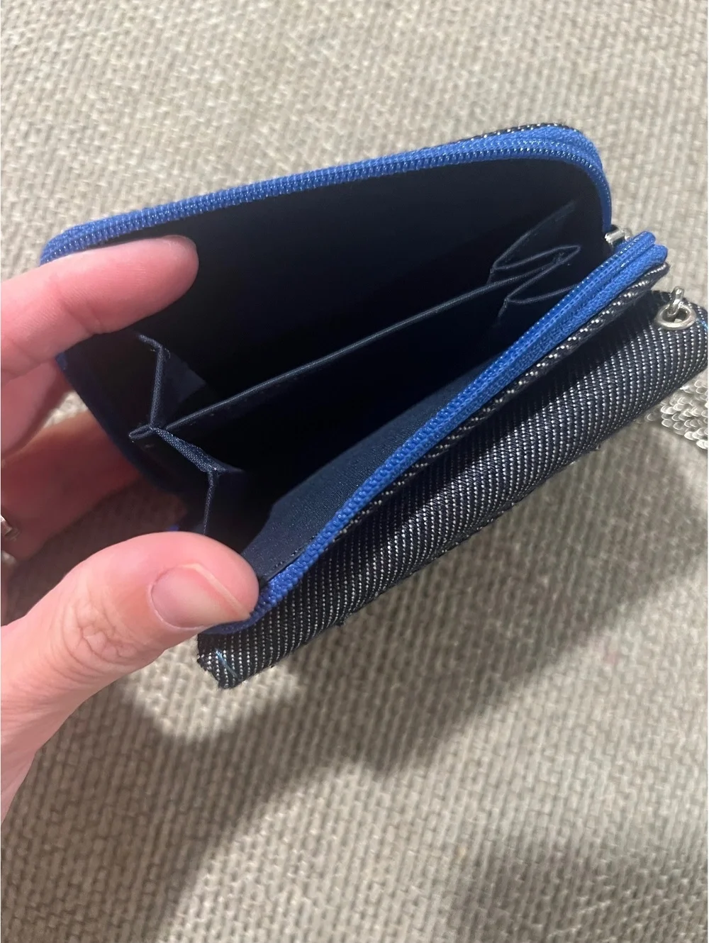 Y2K denim wallet